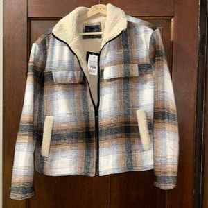 Threadgood Flannel Sherpa Jacket